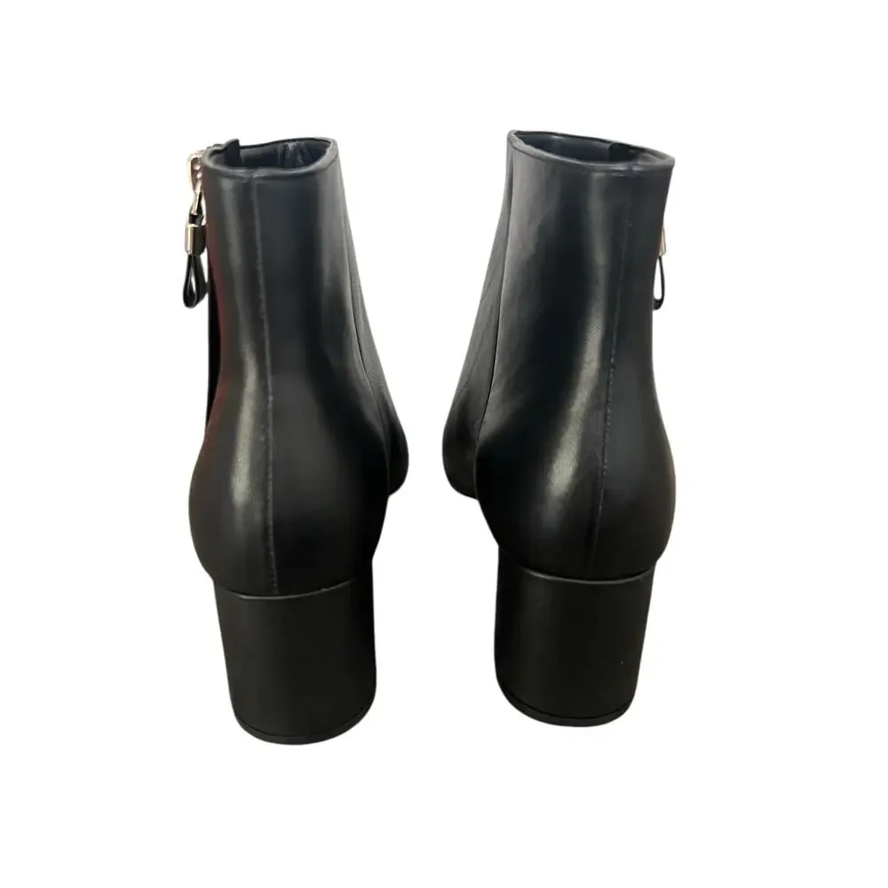 New! Kate Spade Amelie Side Zip Leather Bootie - Size 9.5B (MSRP $269)